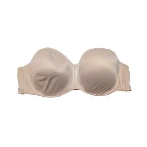 SOMA Strapless Women's Bra size 40D; Neutral/Beige color;  Underwire
